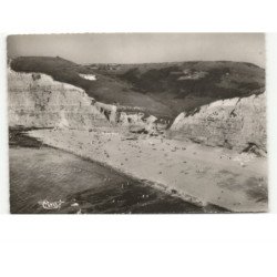 SAINT-JOUIN-BRUNEVAL: la plage de bruneval vue aérienne 10x15 - très bon état