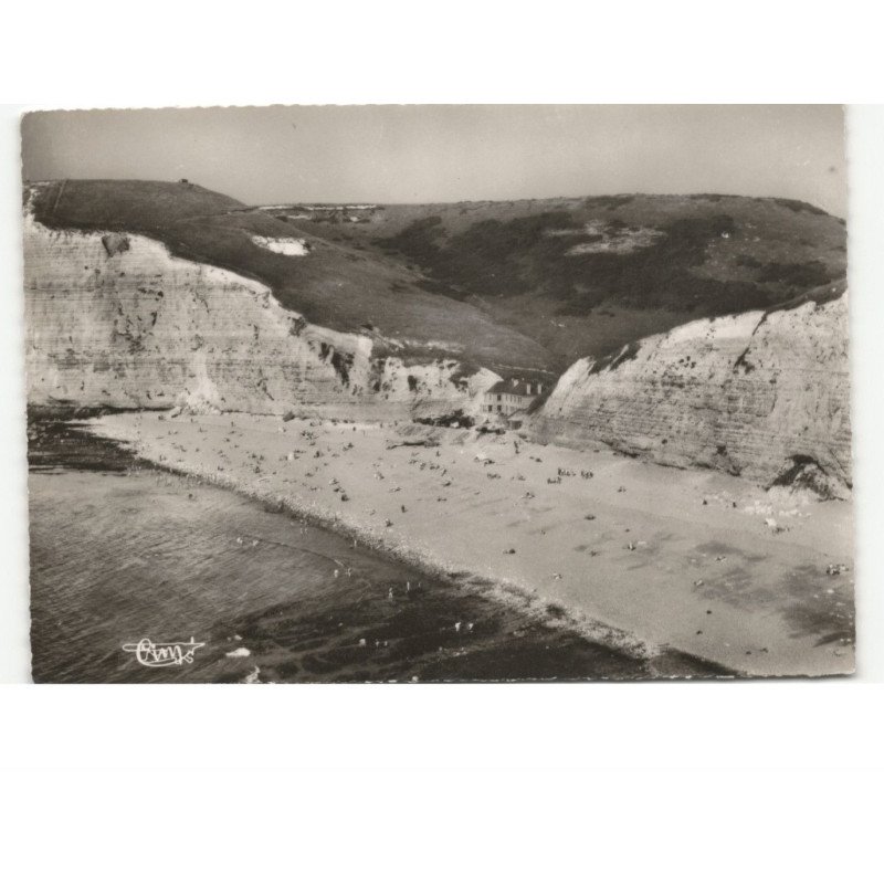 SAINT-JOUIN-BRUNEVAL: la plage de bruneval vue aérienne 10x15 - très bon état