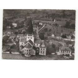SAINT-MARTIN-de-BOSCHERVILLE: l'abbaye XIe siècle vue aérienne 10x15 - état
