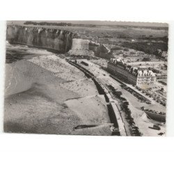 SAINT-VALERY-en-CAUX: la plage vue aérienne 10x15 - très bon état