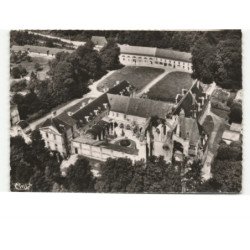 SAINT-WANDRILLE: abbaye, monastère et des communs vue aérienne 10x15 - très bon état