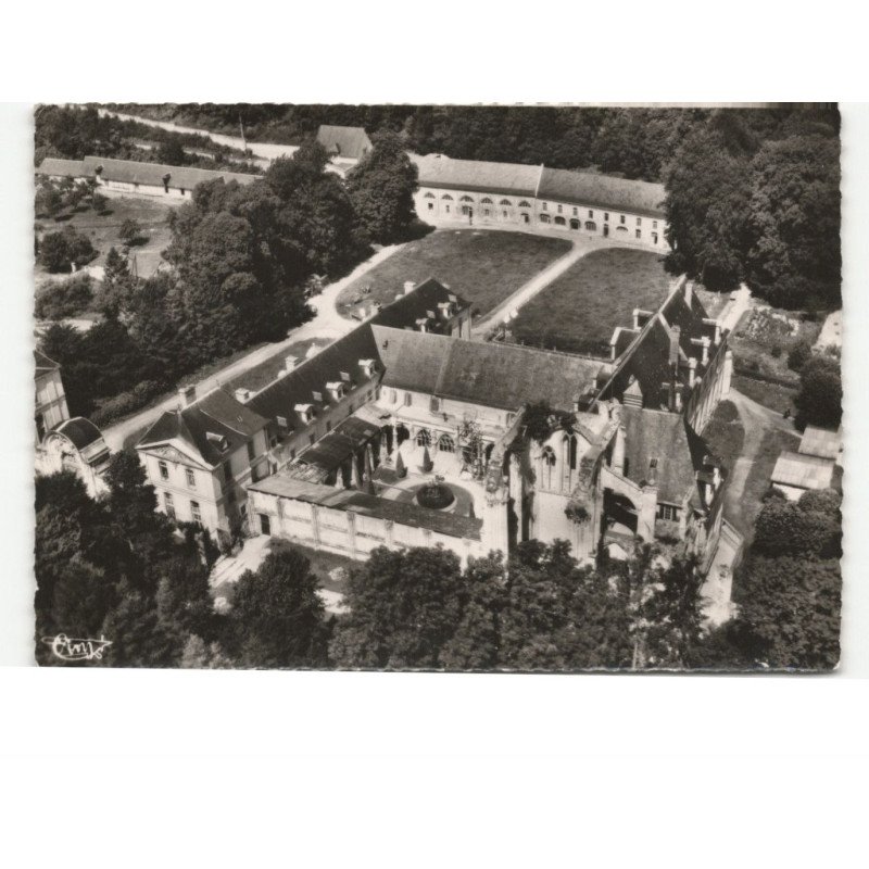 SAINT-WANDRILLE: abbaye, monastère et des communs vue aérienne 10x15 - très bon état