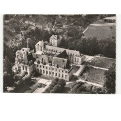 SAINT-WANDRILLE: abbaye et le village vue aérienne 10x15 - très bon état