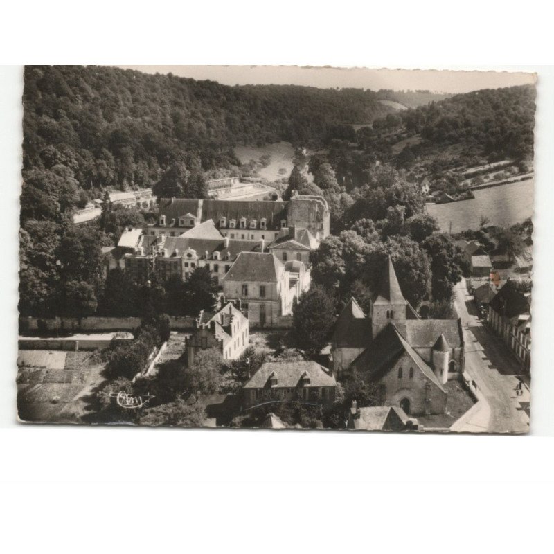 SAINT-WANDRILLE: abbaye, ensemble vue aérienne 10x15 - état