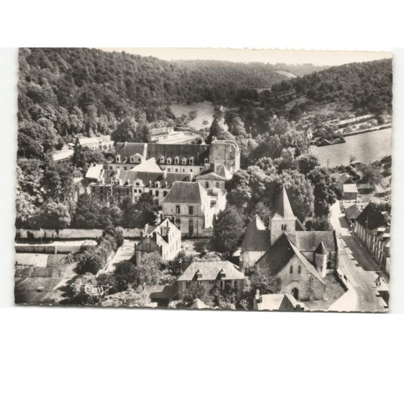 SAINT-WANDRILLE: abbaye, vue d'ensemble vue aérienne 10x15 - très bon état