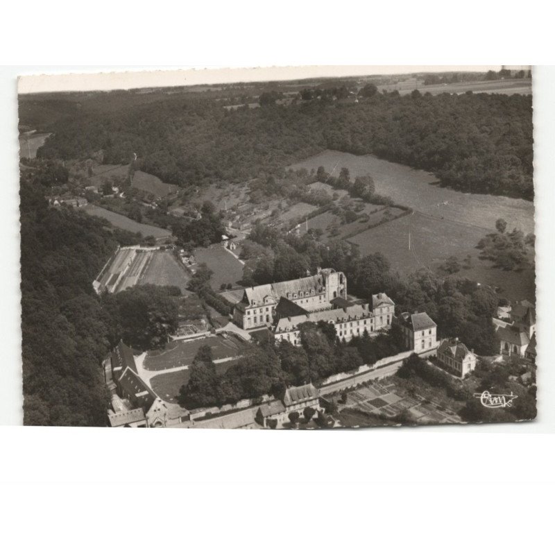 SAINT-WANDRILLE: abbaye, la vallée de fontenelle et le plateau vue aérienne 10x15 - très bon état