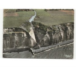 SOTTEVILLE-sur-MER: la falaise vue aérienne 10x15 - très bon état