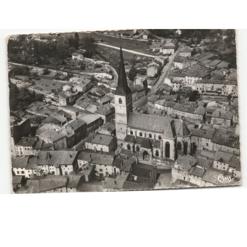 VEZELISE: le centre, l'église vue aérienne 10x15 - très bon état