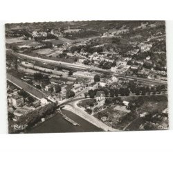 TOUL: quartier de la gare, le canal vue aérienne 10x15 - très bon état