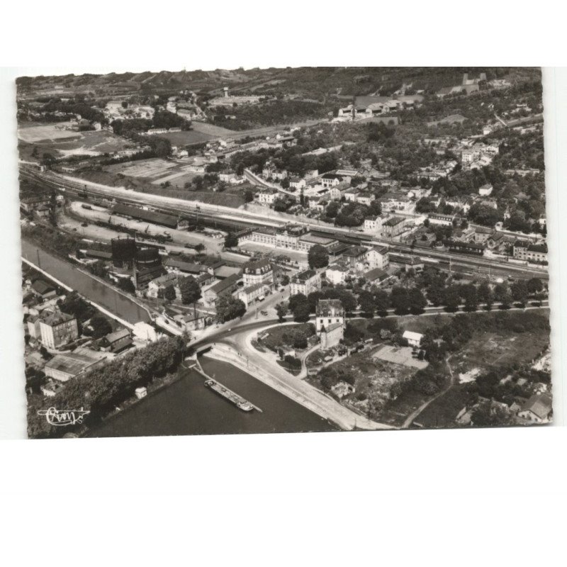 TOUL: quartier de la gare, le canal vue aérienne 10x15 - très bon état