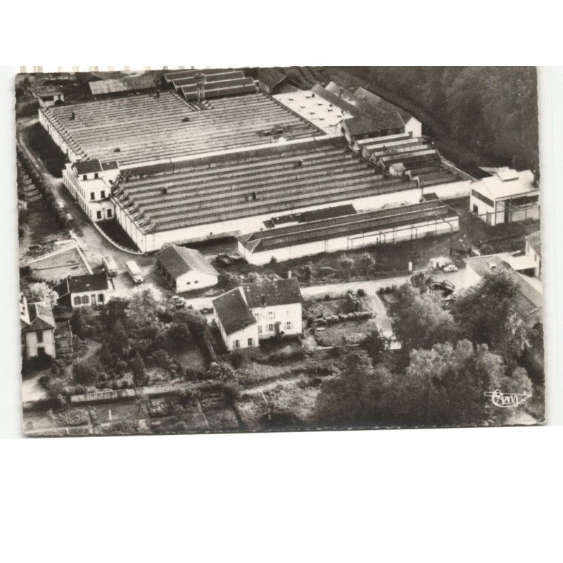 VAL-et-CHATILLON: pilature tissage teinture et apprêts de coton vue aérienne 10x15 - très bon état