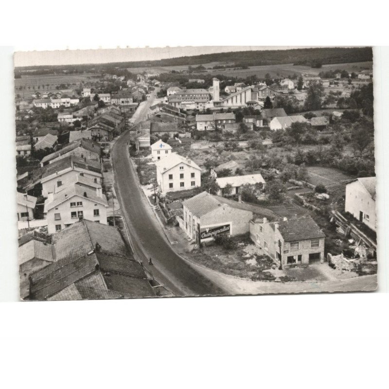 AZERAILLES: vue d'ensemble vue aérienne 10x15 - très bon état