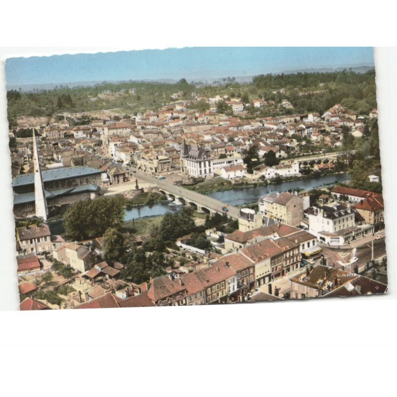 BACCARAT: le pont sur la meurthe vue aérienne 10x15 - très bon état