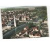 BACCARAT: l'église et le pont sur la meurthe vue aérienne 10x15 - très bon état