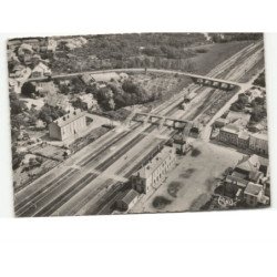AVRICOURT: vue générale de la gare vue aérienne 10x15 - très bon état