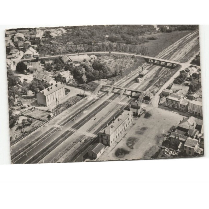 AVRICOURT: vue générale de la gare vue aérienne 10x15 - très bon état