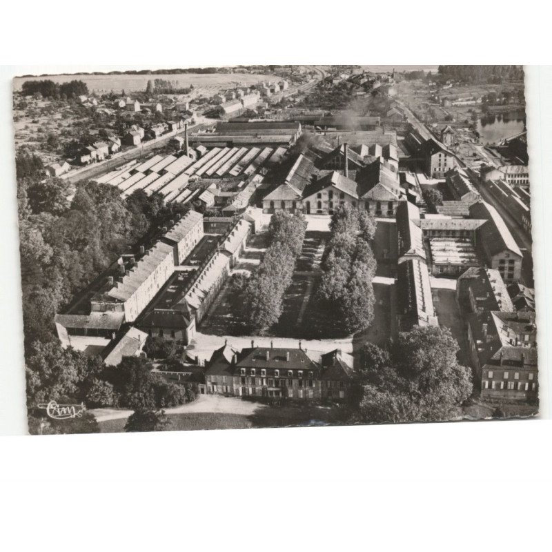 BACCARAT: vue générale, château et usines des cristalleries vue aérienne 10x15 - très bon état
