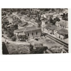 CHAVIGNY: l'église vue aérienne 10x15 - très bon état