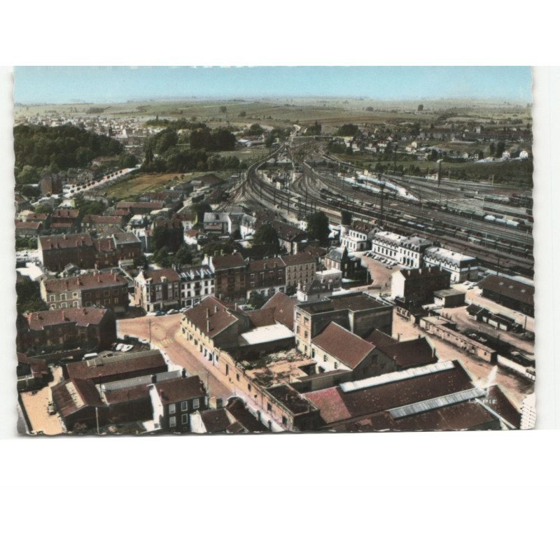 JARNY: la gare vue aérienne 10x15 - très bon état