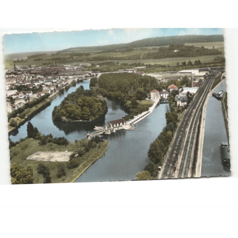 FROUARD: l'ile vue aérienne 10x15 - très bon état