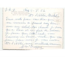 FOUG: église et route de paris vue aérienne 10x15 - très bon état