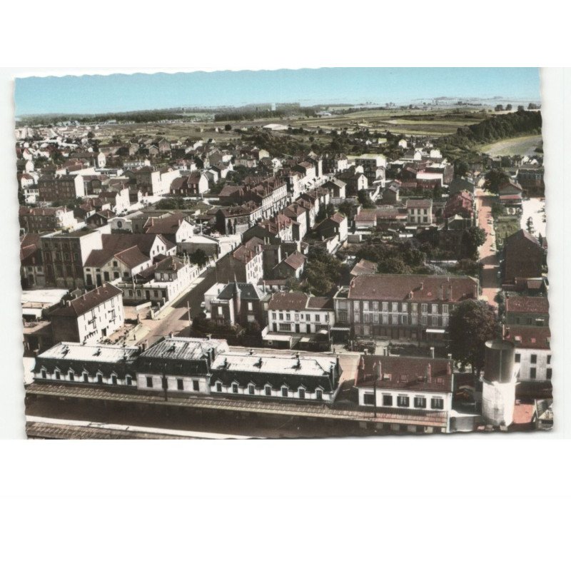JARNY: le quartier de la gare vue aérienne 10x15 - très bon état