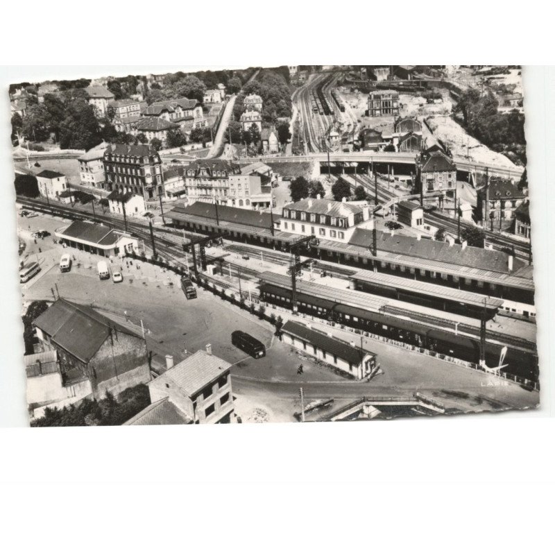 LONGWY: la gare vue aérienne 10x15 - très bon état