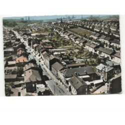 JOEUF: la rue franchepre vue aérienne 10x15 - très bon état