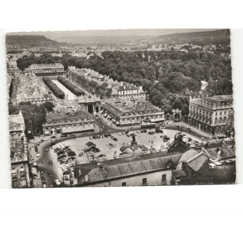 NANCY: place stanislas place de la carrière vue aérienne 10x15 - très bon état