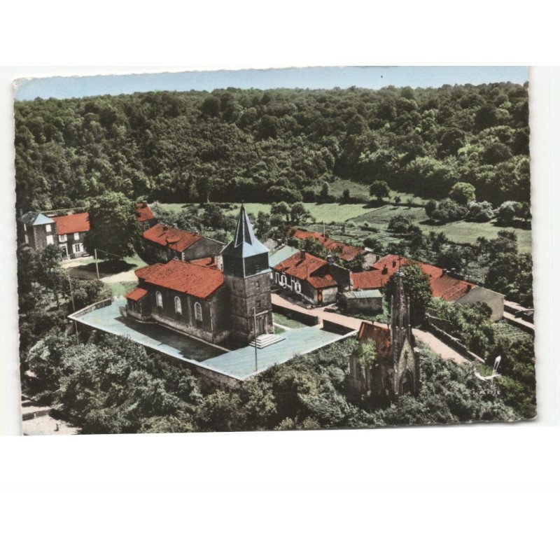 PIERREPONT: l'église vue aérienne 10x15 - très bon état