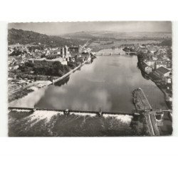 PONT A MOUSSON: la moselle vue aérienne 10x15 - très bon état