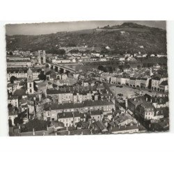 PONT A MOUSSON: les église et mousson vue aérienne 10x15 - très bon état