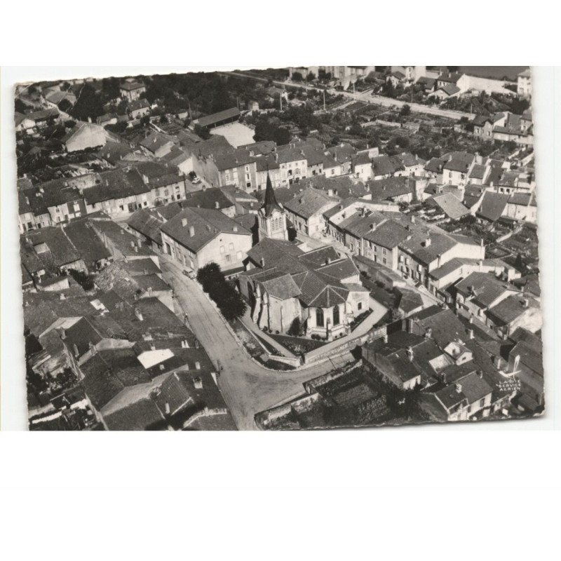 PONT-SAINT-VINCENT: l'église vue aérienne 10x15 - état