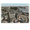 CANCALE: l'église et le rocher de cancale vue aérienne 10X15 - très bon état
