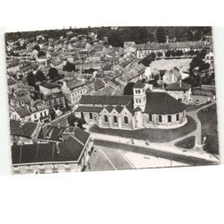 DEUIL: le centre, l'église vue aérienne 10X15 - très bon état
