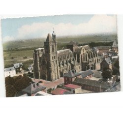 DOL-de-BRETAGNE: la cathédrale vue aérienne 10X15 - très bon état