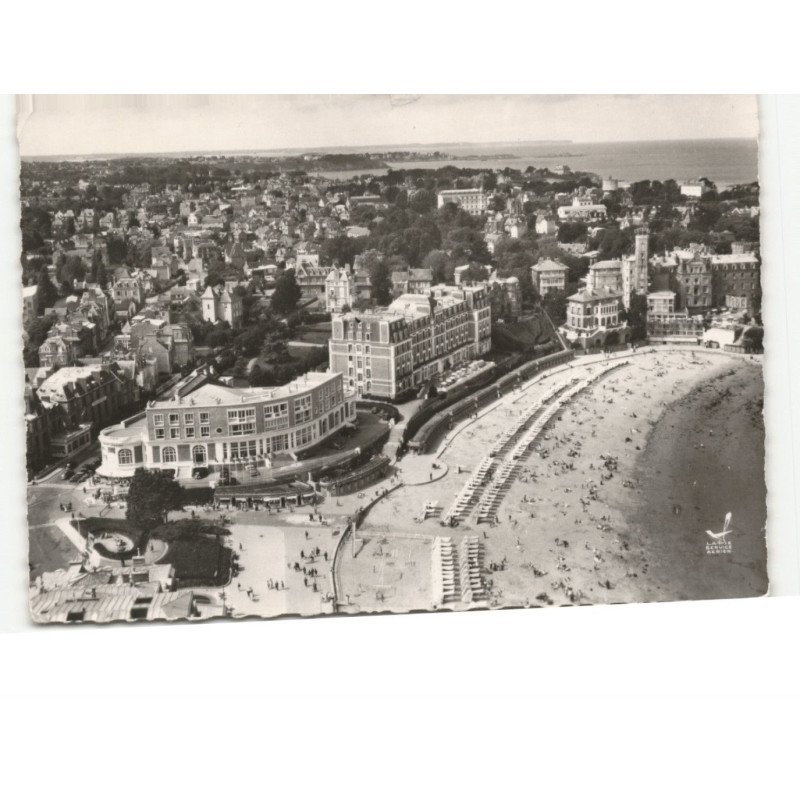 DINARD: la plage et vue générale vue aérienne 10X15 - très bon état