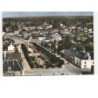 LA GUERCHE de BRETAGNE: la rue de nantes et le jardin des plantes vue aérienne 10X15 - très bon état