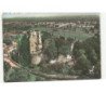 SAINT-AUBIN-du-CORMIER: les ruines du château vue aérienne 10X15 - très bon état
