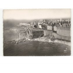 SAINT-MALO: la plage de l'éventail vue aérienne 10X15 - très bon état