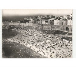 SAINT-MALO: la plage et les remparts vue aérienne 10X15 - très bon état