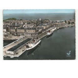 SAINT-MALO: la gare maritime vue aérienne 10X15 - très bon état
