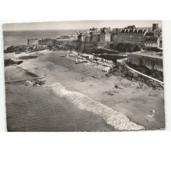 SAINT-MALO: la plage vue aérienne 10X15 - très bon état