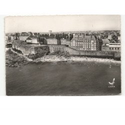 SAINT-MALO: la plage du môle vue aérienne 10X15 - très bon état