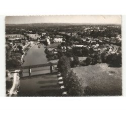 MESSAC: vue générale les 2 ponts sur la vilaine vue aérienne 10X15 - très bon état