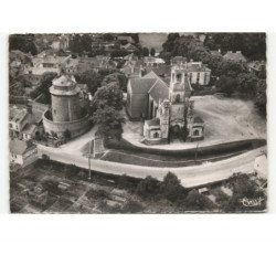 MONTFORT-sur-MER: l'église et la tour vue aérienne 10X15 - très bon état