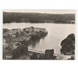 PAIMPONT: l'étang, vue générale vue aérienne 10X15 - très bon état