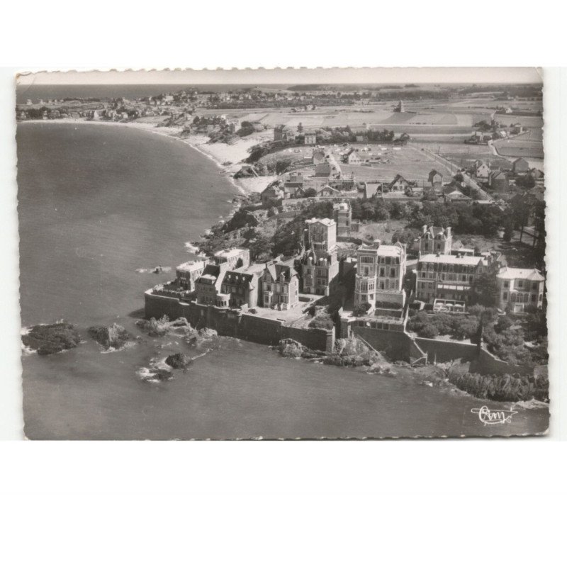 PARAME - ROCHEBONNE: pointe de rochebonne et plage du minihic vue aérienne 10X15 - état