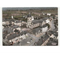 PLEINE-FOUGERES: la place vue aérienne 10X15 - très bon état
