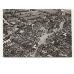 PLEINE-FOUGERES: l'église et la grande rue vue aérienne 10X15 - très bon état